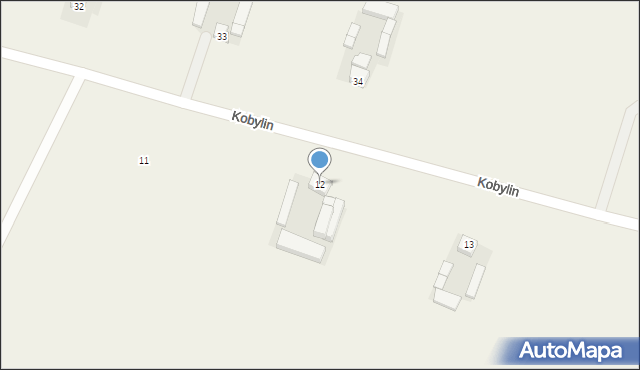 Kobylin, Kobylin, 12, mapa Kobylin