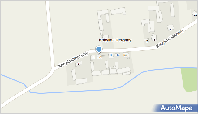 Kobylin-Cieszymy, Kobylin-Cieszymy, 2A, mapa Kobylin-Cieszymy