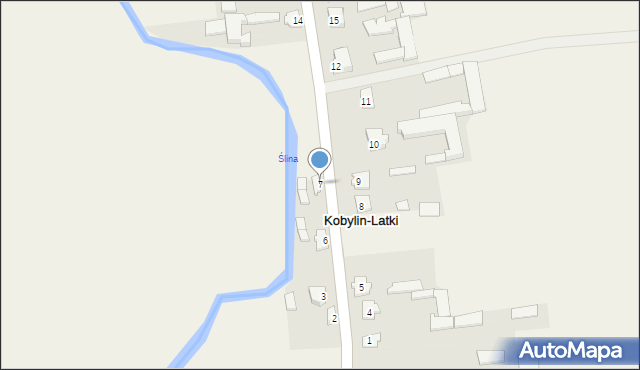 Kobylin-Latki, Kobylin-Latki, 7, mapa Kobylin-Latki