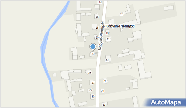 Kobylin-Pieniążki, Kobylin-Pieniążki, 23, mapa Kobylin-Pieniążki