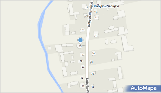 Kobylin-Pieniążki, Kobylin-Pieniążki, 25, mapa Kobylin-Pieniążki