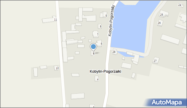 Kobylin-Pogorzałki, Kobylin-Pogorzałki, 5, mapa Kobylin-Pogorzałki
