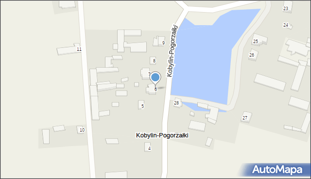 Kobylin-Pogorzałki, Kobylin-Pogorzałki, 6, mapa Kobylin-Pogorzałki