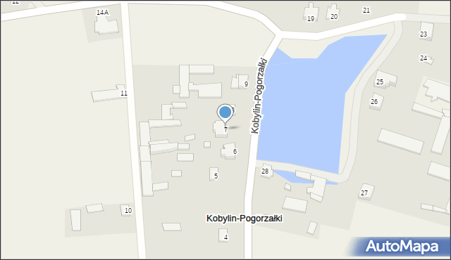 Kobylin-Pogorzałki, Kobylin-Pogorzałki, 7, mapa Kobylin-Pogorzałki