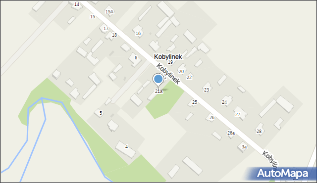 Kobylinek, Kobylinek, 21a, mapa Kobylinek