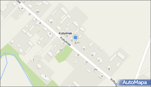 Kobylinek, Kobylinek, 22, mapa Kobylinek