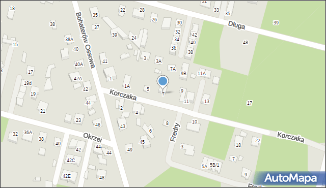 Kobyłka, Korczaka Janusza, 7, mapa Kobyłka