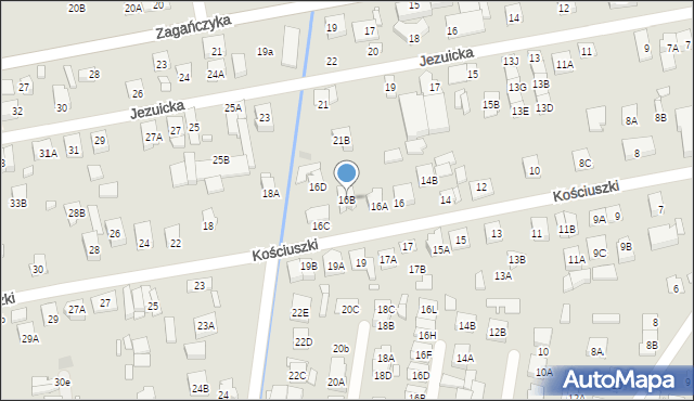 Kobyłka, Kościuszki Tadeusza, gen., 16B, mapa Kobyłka