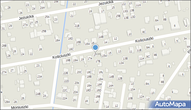 Kobyłka, Kościuszki Tadeusza, gen., 17, mapa Kobyłka