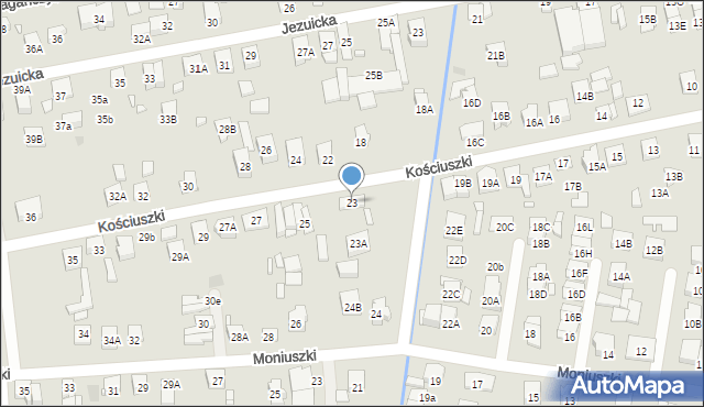 Kobyłka, Kościuszki Tadeusza, gen., 23, mapa Kobyłka