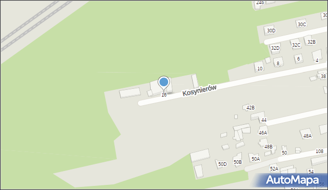 Kobyłka, Kosynierów, 16, mapa Kobyłka