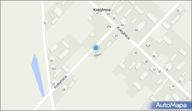 Kobylnica, Kobylnica, 43A, mapa Kobylnica