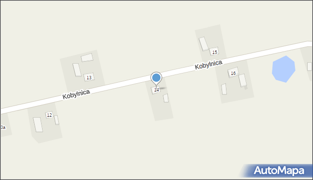 Kobylnica, Kobylnica, 14, mapa Kobylnica