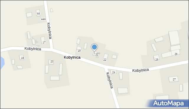 Kobylnica, Kobylnica, 21A, mapa Kobylnica