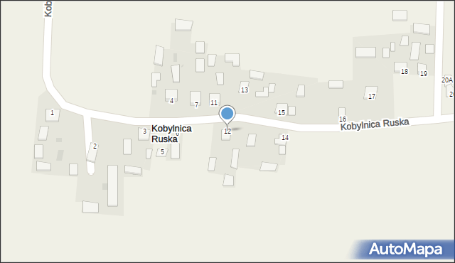 Kobylnica Ruska, Kobylnica Ruska, 12, mapa Kobylnica Ruska