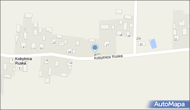 Kobylnica Ruska, Kobylnica Ruska, 16, mapa Kobylnica Ruska