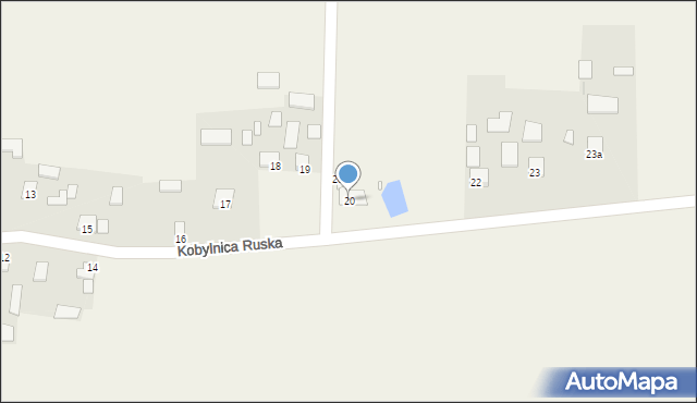 Kobylnica Ruska, Kobylnica Ruska, 20, mapa Kobylnica Ruska