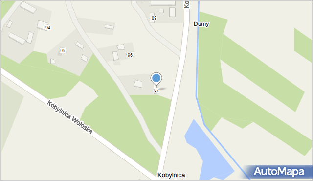 Kobylnica Wołoska, Kobylnica Wołoska, 97, mapa Kobylnica Wołoska