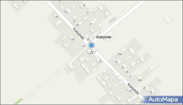 Kobylniki, Kobylniki, 23, mapa Kobylniki