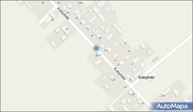 Kobylniki, Kobylniki, 36, mapa Kobylniki