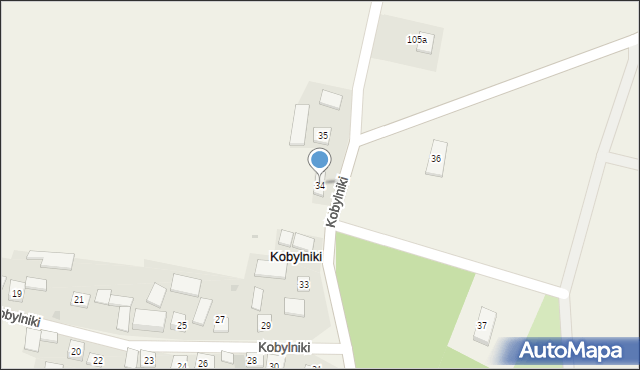 Kobylniki, Kobylniki, 34, mapa Kobylniki