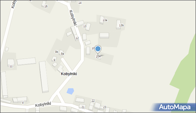 Kobylniki, Kobylniki, 10A, mapa Kobylniki