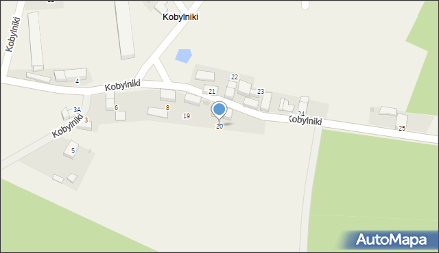 Kobylniki, Kobylniki, 20, mapa Kobylniki