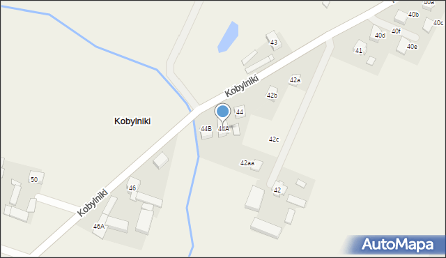 Kobylniki, Kobylniki, 44A, mapa Kobylniki