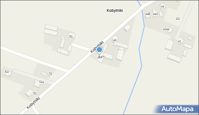 Kobylniki, Kobylniki, 46A, mapa Kobylniki