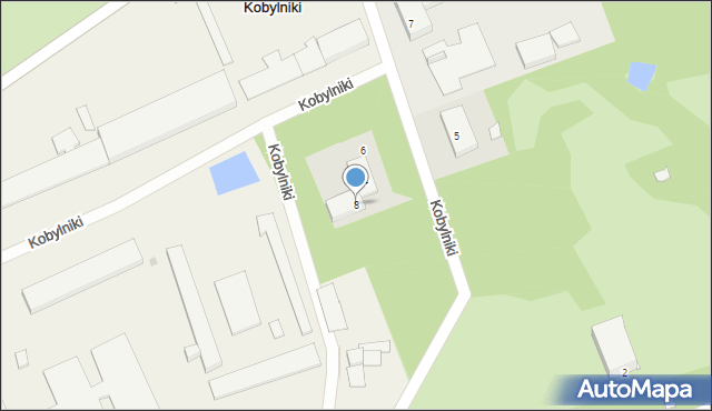 Kobylniki, Kobylniki, 8, mapa Kobylniki