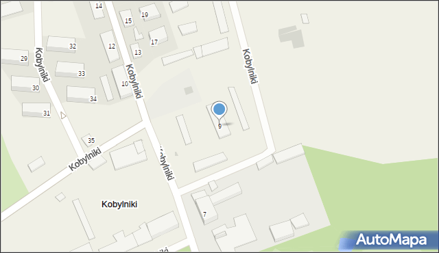 Kobylniki, Kobylniki, 9, mapa Kobylniki