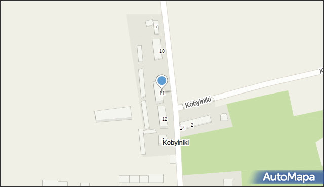 Kobylniki, Kobylniki, 11, mapa Kobylniki