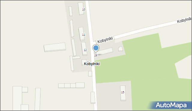 Kobylniki, Kobylniki, 14, mapa Kobylniki