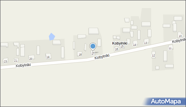 Kobylniki, Kobylniki, 17, mapa Kobylniki