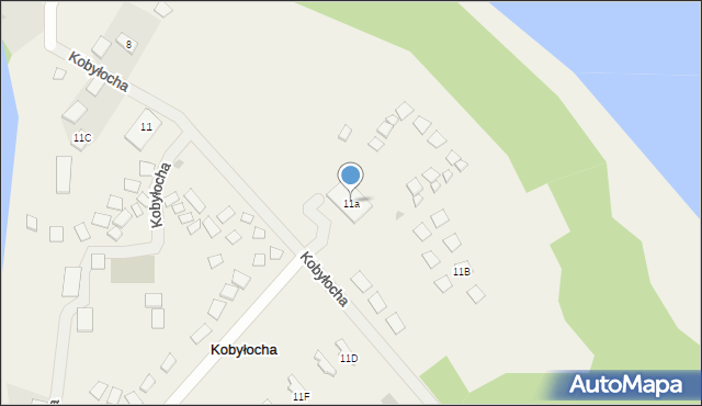Kobyłocha, Kobyłocha, 11a, mapa Kobyłocha