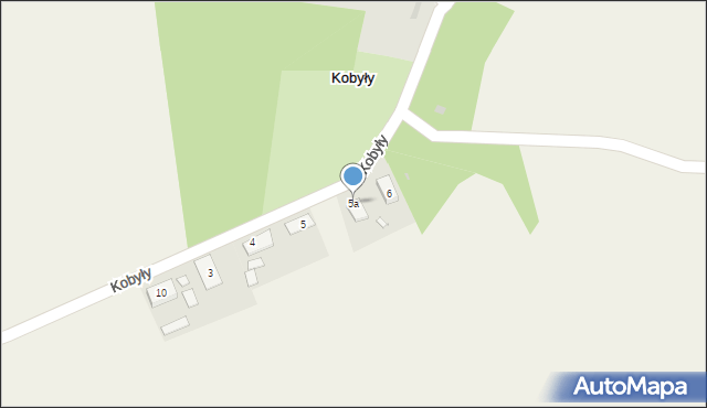 Kobyły, Kobyły, 5a, mapa Kobyły