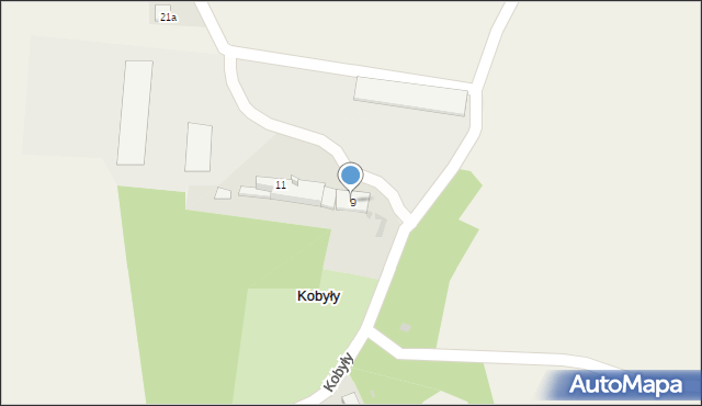 Kobyły, Kobyły, 9, mapa Kobyły