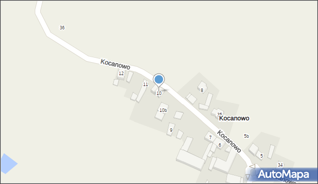 Kocanowo, Kocanowo, 10, mapa Kocanowo