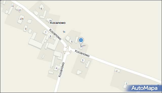 Kocanowo, Kocanowo, 34, mapa Kocanowo