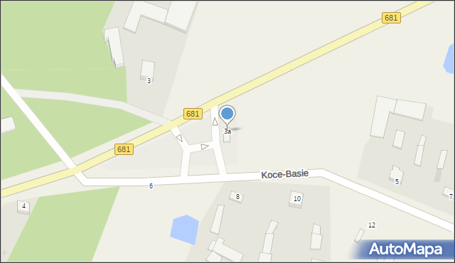 Koce-Basie, Koce-Basie, 3a, mapa Koce-Basie