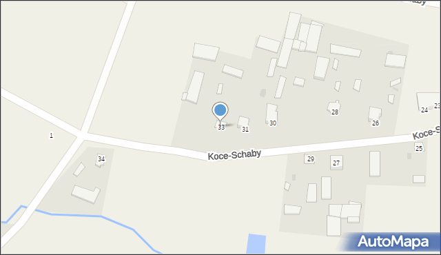 Koce-Schaby, Koce-Schaby, 33, mapa Koce-Schaby