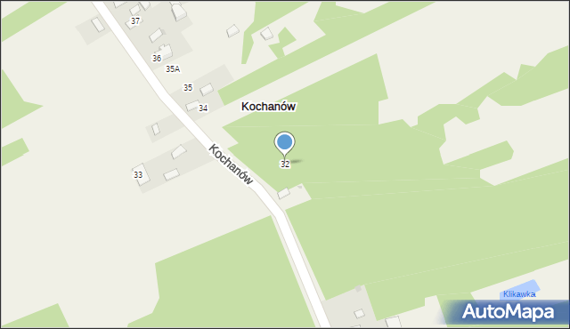 Kochanów, Kochanów, 32, mapa Kochanów