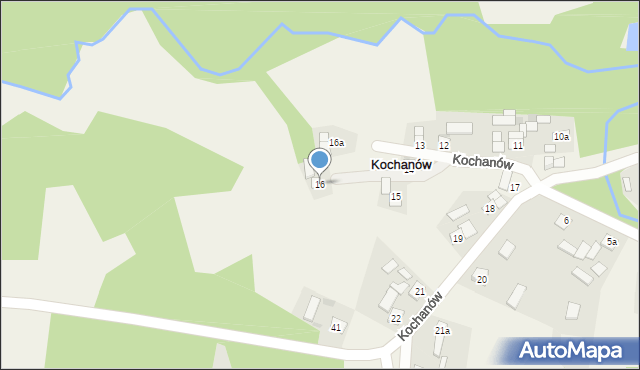 Kochanów, Kochanów, 16, mapa Kochanów