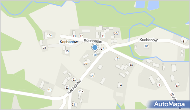 Kochanów, Kochanów, 18, mapa Kochanów