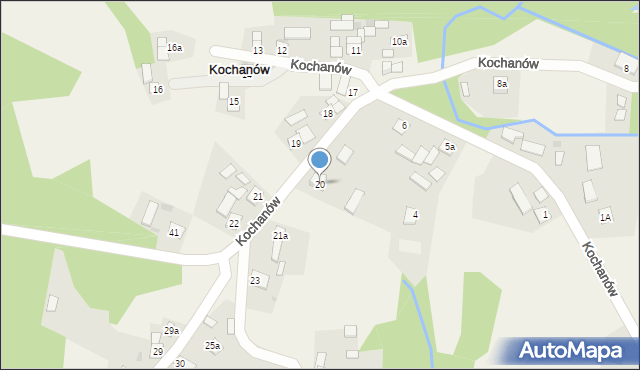 Kochanów, Kochanów, 20, mapa Kochanów