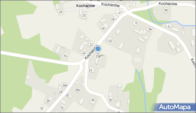 Kochanów, Kochanów, 21a, mapa Kochanów