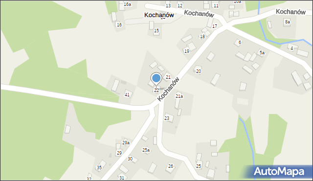 Kochanów, Kochanów, 22, mapa Kochanów