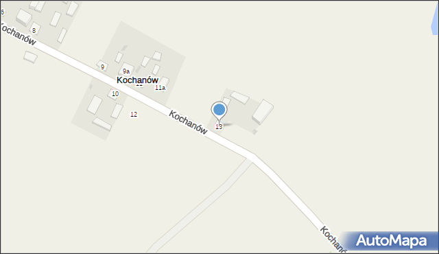 Kochanów, Kochanów, 13, mapa Kochanów