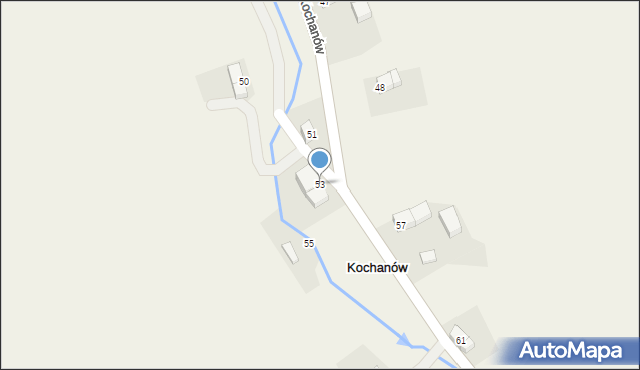 Kochanów, Kochanów, 53, mapa Kochanów