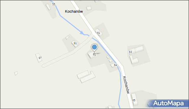 Kochanów, Kochanów, 62, mapa Kochanów